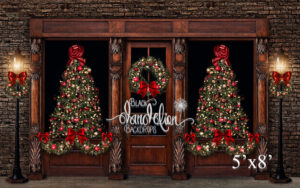 5x8-Christmas on Garrison-Black Dandelion Backdrops