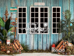 60x80-Beach House-Black Dandelion Backdrops