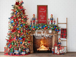 60x80-Have yourself a Merry Little Christmas-Black Dandelion Backdrops