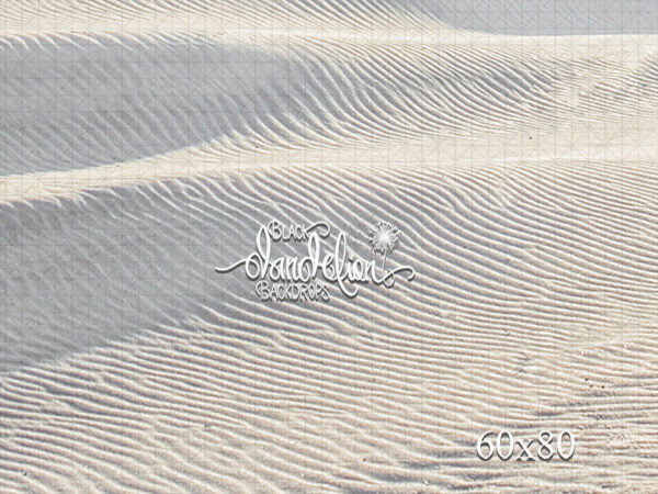 60x80-White Ripple Sand-Black Dandelion Backdrops