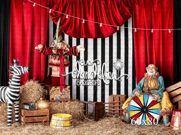 60x80-Wonky Circus-Black Dandelion Backdrops