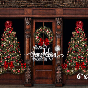 6x8-Christmas on Garrison-Black Dandelion Backdrops
