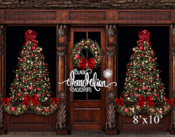 8x10-Christmas on Garrison-Black Dandelion Backdrops