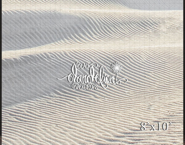 8x10-White Ripple Sand-Black Dandelion Backdrops