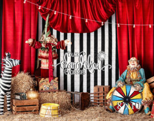 8x10-Wonky Circus-Black Dandelion Backdrops