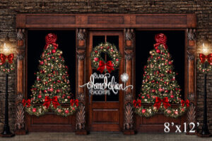 8x12-Christmas on Garrison-Black Dandelion Backdrops
