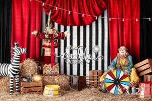 8x12-Wonky Circus-Black Dandelion Backdrops