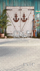 8x14-Beach House Entry Sweep-Black Dandelion Backdrops