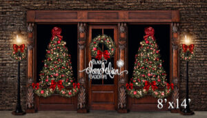 8x14-Christmas on Garrison-Black Dandelion Backdrops