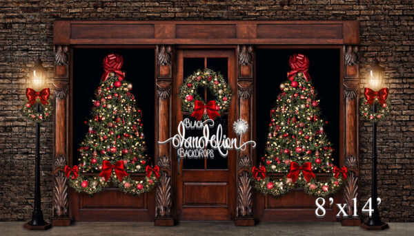 8x14-Christmas on Garrison-Black Dandelion Backdrops