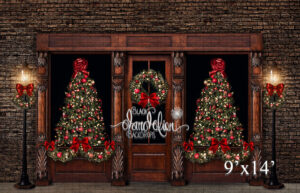 9x14-Christmas on Garrison-Black Dandelion Backdrops