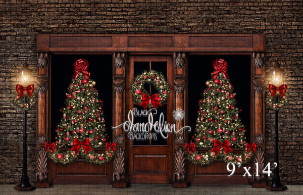 9x14-Christmas on Garrison-Black Dandelion Backdrops