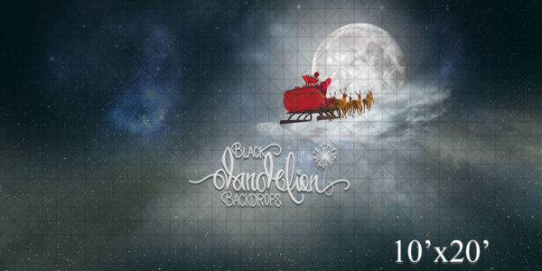 10x20-On Rudolph-Black Dandelion Backdrops