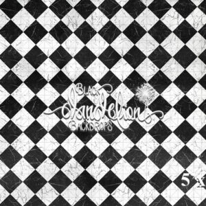 5x7-Marble Checker-Black Dandelion Backdrops